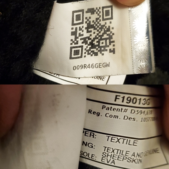 UGG Sequin Sparkling Black Silver Classic Short Boots Sz 9 - Picture 9 of 9